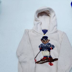Dog skiing sweater, size 3T, Polo Ralph Lauren